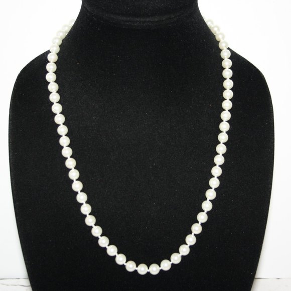 Premier Designs Jewelry - 💛 Tied Pearl Necklace · 20" · Premier Designs Glow 🤍